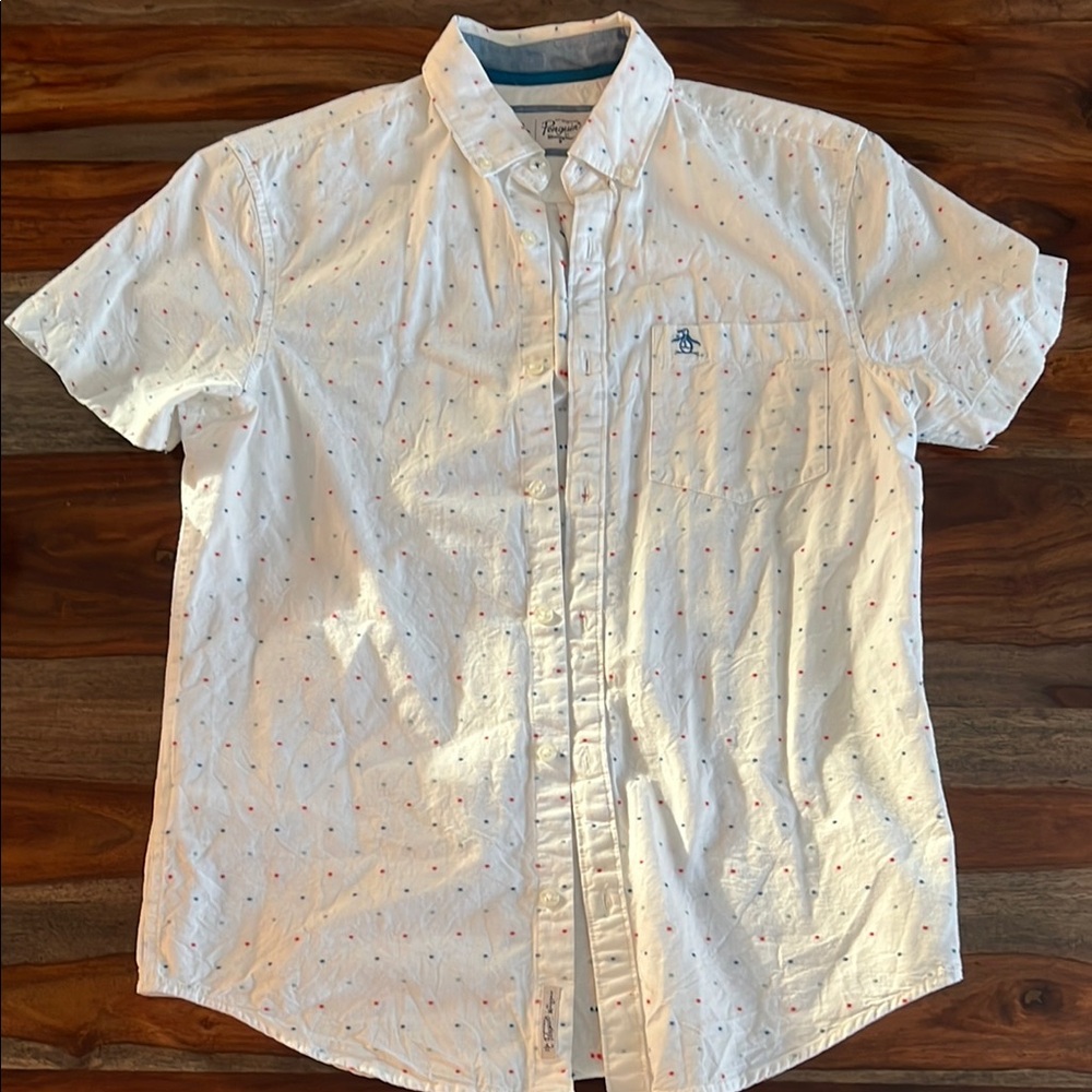 Original Penguin White Short Sleeve Shirt